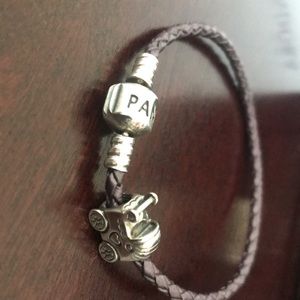 Pandora bracelet with stroller charm
